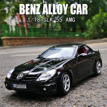 1:18 Benz SLK AMG Auto Leluja Simulointi Metalliseos Urheilu Auton Malli Diecast Metalli Kilpa-Ajoneuvoihin, Keräily Vauva Lapset Auto Leluja Lahjoja