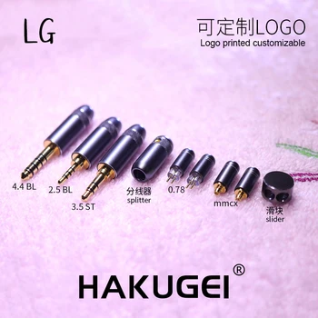 LG kovaa ware tarvikkeet pistoke splitter liukusäädintä mmcx cm0.78 2pin connnector päivittää kuuloke kaapeli DIY hifi