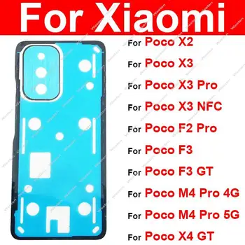 Taka-Akku Asunto-Ovi Kansi Liima Liimaa Varten Xiaomi Poco X2 X3 X3Pro X3 NFC-F2 M4 F3 Pro X4 GT Takaisin Kameran Linssi Tarra