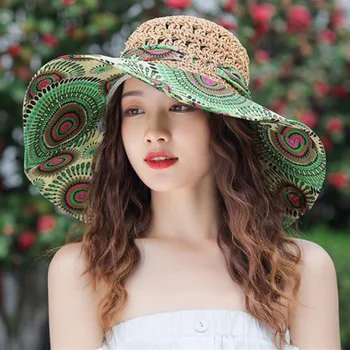 2023 uusi seaside hattu kesällä beach hattu naisten visiiri hattu muoti kalastajan hattu, aurinkovoidetta sun hattu anti-UV-olki hatut naisille