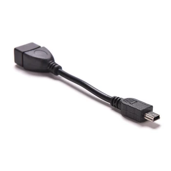 10cm Musta Uusi 5pin Mini-USB-Uros-USB 2.0 A-Tyyppi Naaras-OTG Host Adapter-Kaapeli, OTG-Kaapeli Matkapuhelin Tabletti MP3 MP4-Kamera